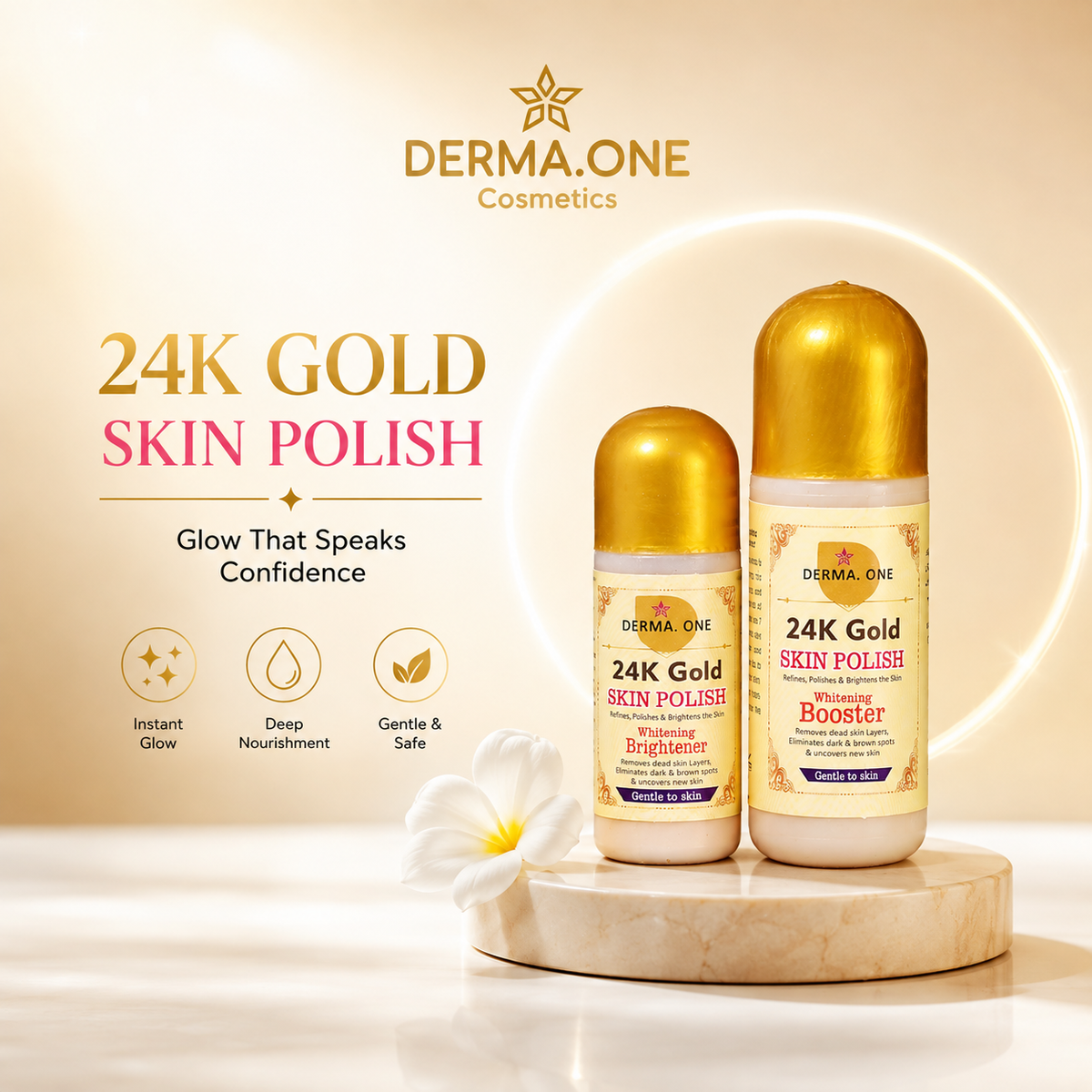 Derma One 24K Gold Skin Polish – Brightening Skin Polish | 120ml