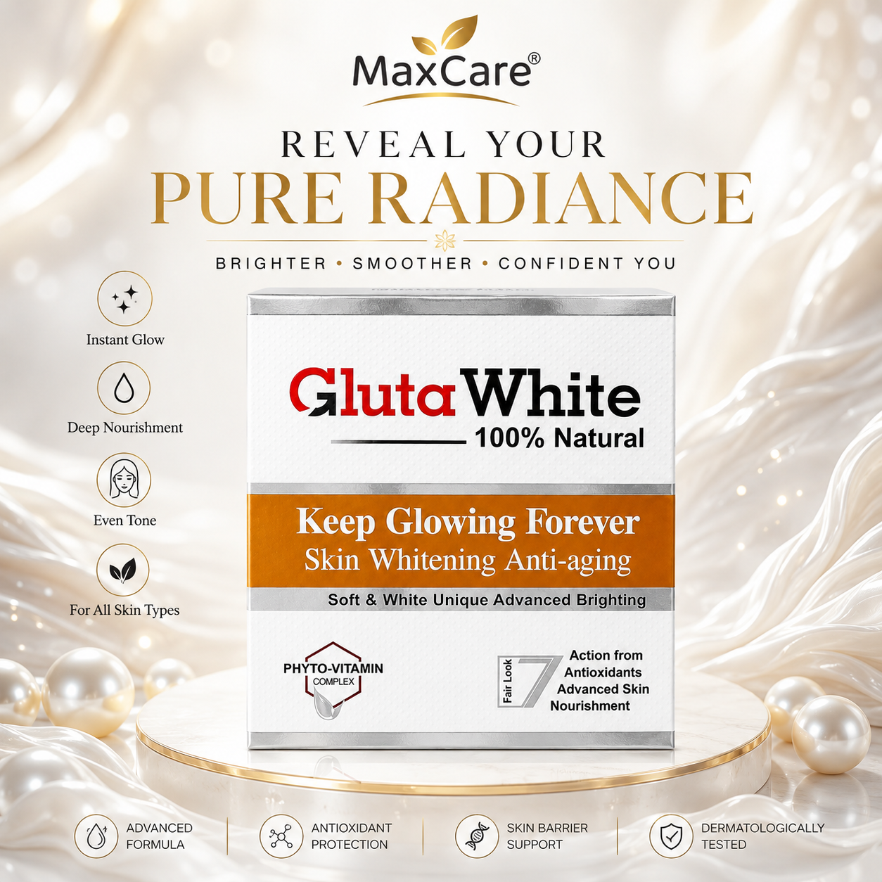 Maxcare® Gluta White Whitening Night Cream