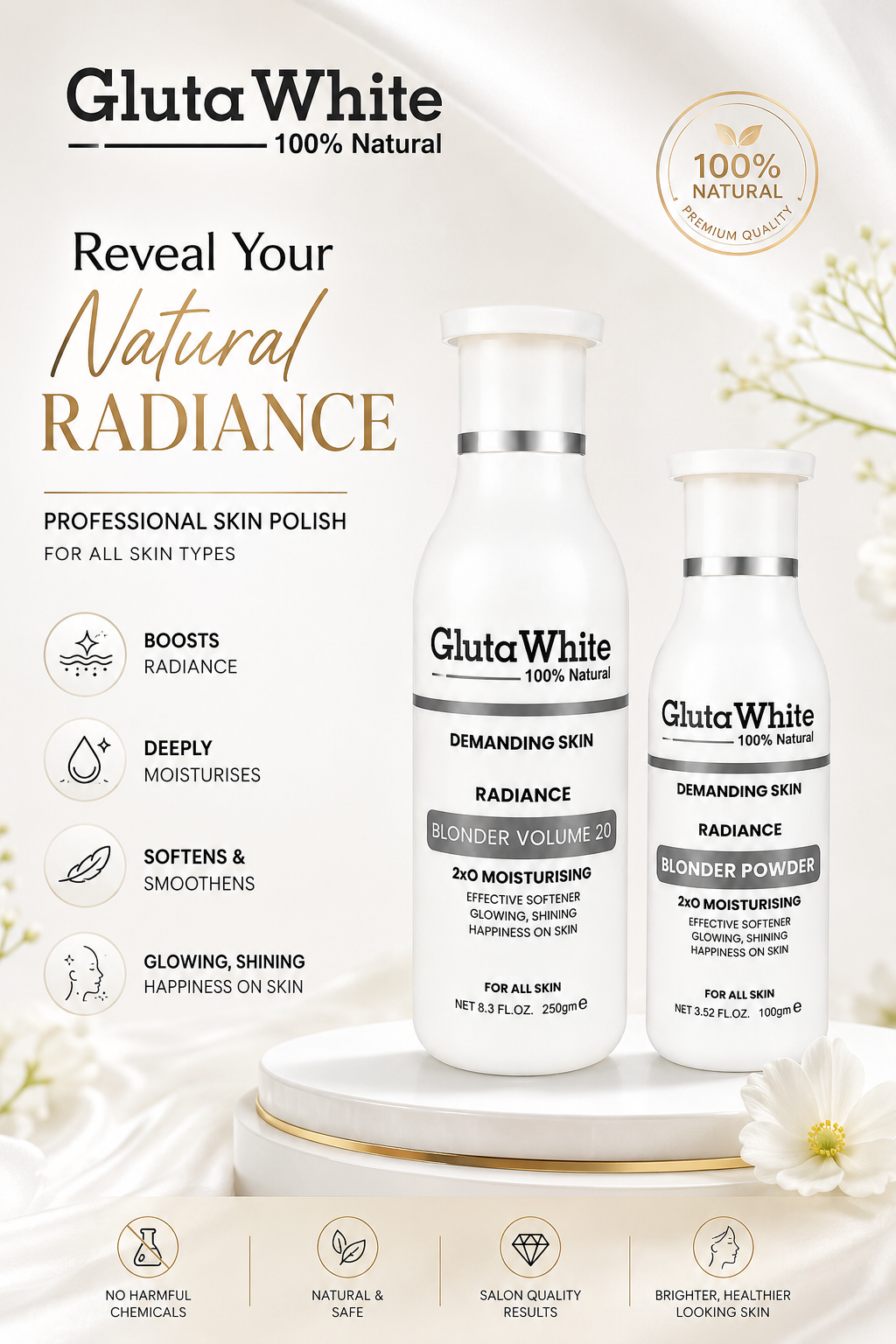 Maxcare® Gluta White Glowing Skin Polisher