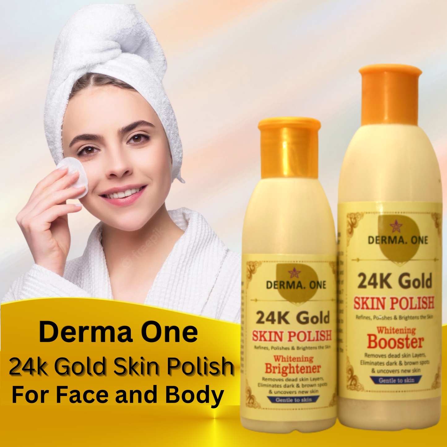 Derma One 24K Gold Skin Polish –Brightening Skin Polish | 200ml
